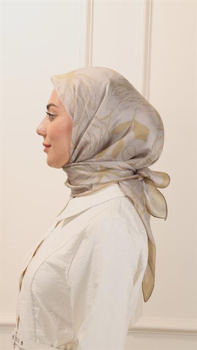 Locella Modal İpek Eşarp Sarı-11