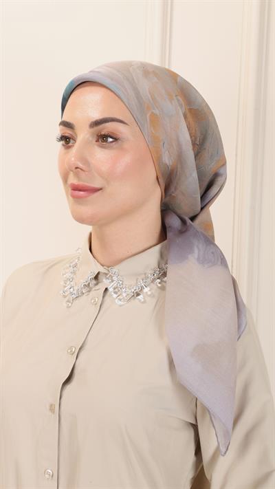 Locella Modal İpek Eşarp Gri-4