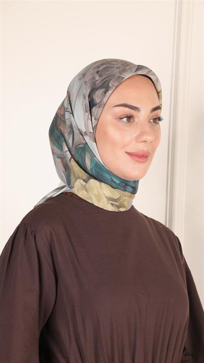 Locella Modal İpek Eşarp Zümrüt-3