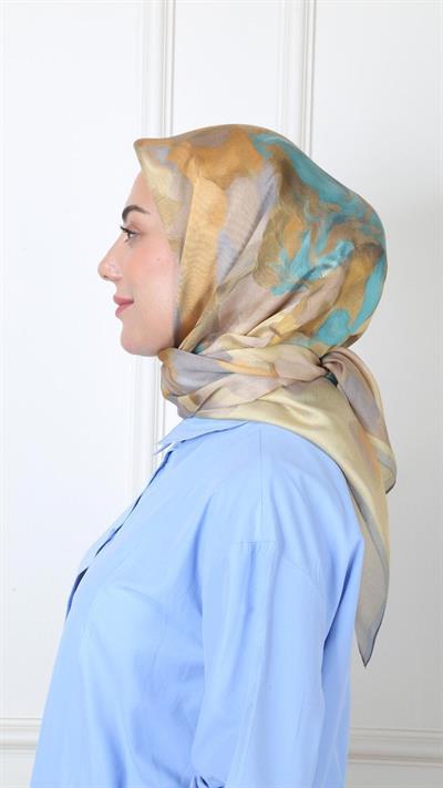 Locella Modal İpek Eşarp Sarı-9