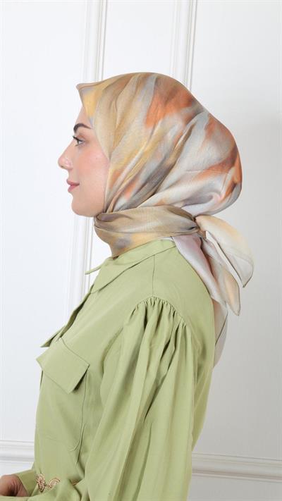 Locella Modal İpek Eşarp Sarı-7