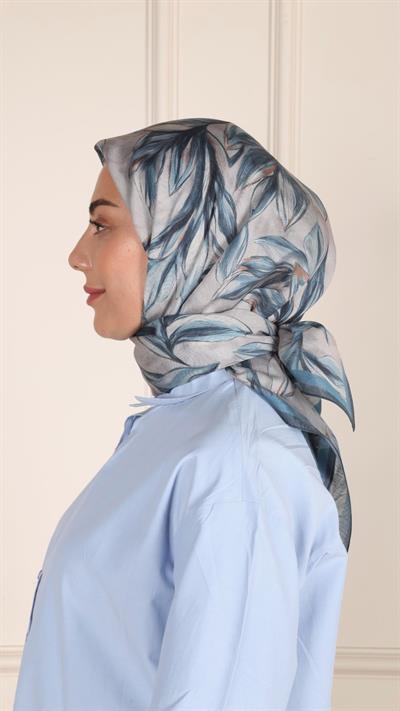 Locella Modal İpek Eşarp Deniz Mavi-10