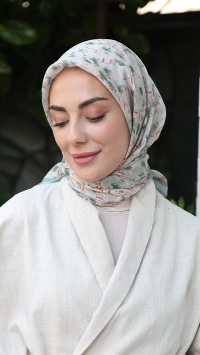 Locella Modal İpek Eşarp Su Yeşili-1