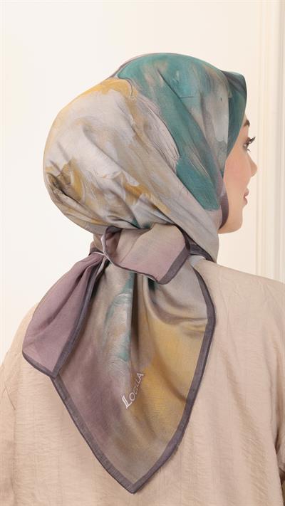 Locella Modal İpek Eşarp Acı Kahve-9