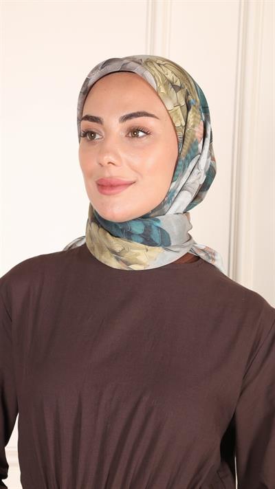 Locella Modal İpek Eşarp Zümrüt-3