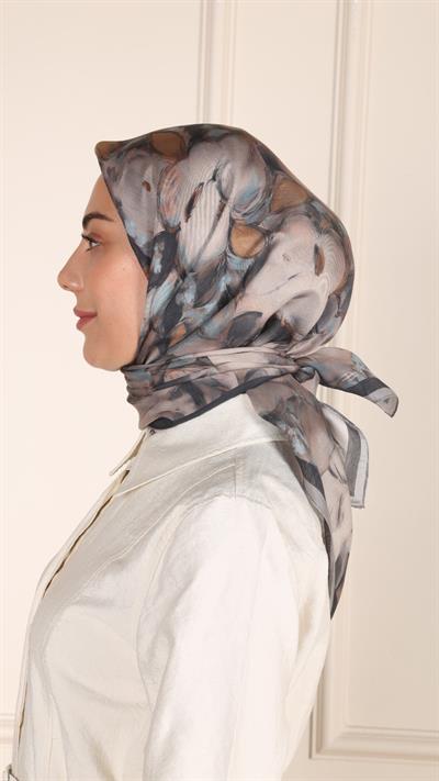 Locella Modal İpek Eşarp Siyah-4