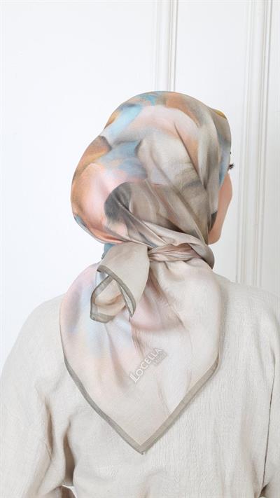 Locella Modal İpek Eşarp Yeşil-10