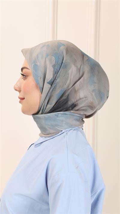 Locella Modal İpek Eşarp Füme-11