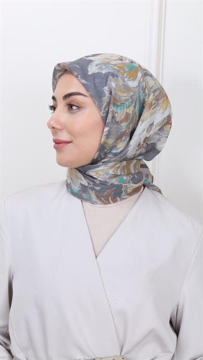 Locella Modal İpek Eşarp Siyah-10