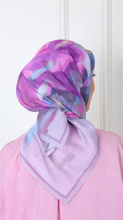 Locella Modal İpek Eşarp Lila-11