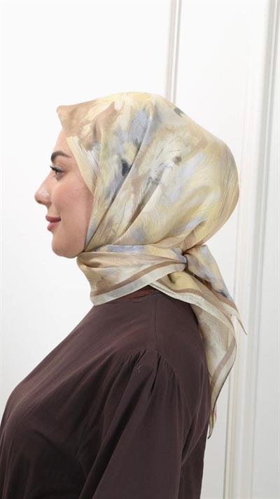 Locella Modal İpek Eşarp Sarı-7