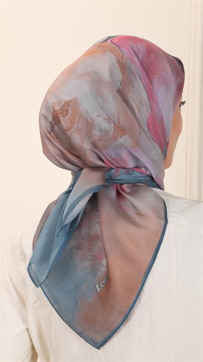 Locella Modal İpek Eşarp Petrol-3