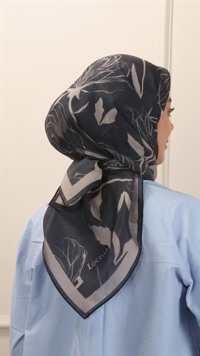 Locella Modal İpek Eşarp Siyah-3