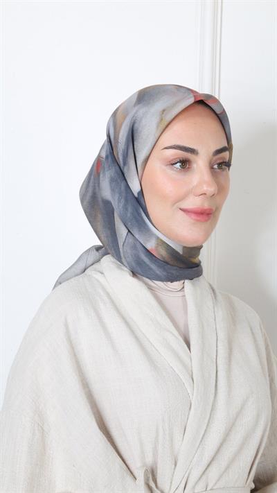 Locella Modal İpek Eşarp Siyah-8