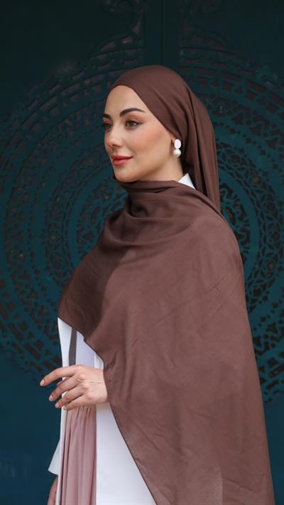 Locella Modal Şal Acı Kahve-3