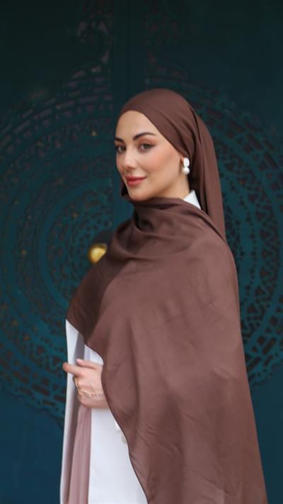 Locella Modal Şal Acı Kahve-3