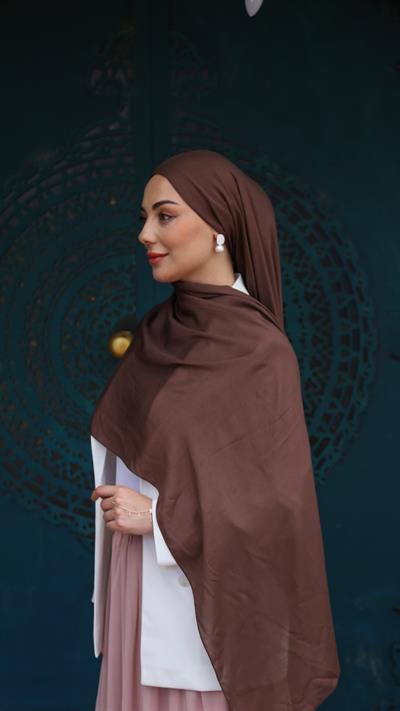 Locella Modal Şal Acı Kahve-3