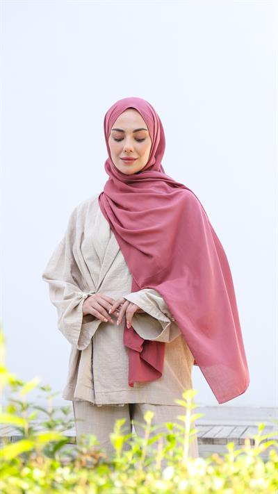 Locella Modal Şal Canlı Pembe-9