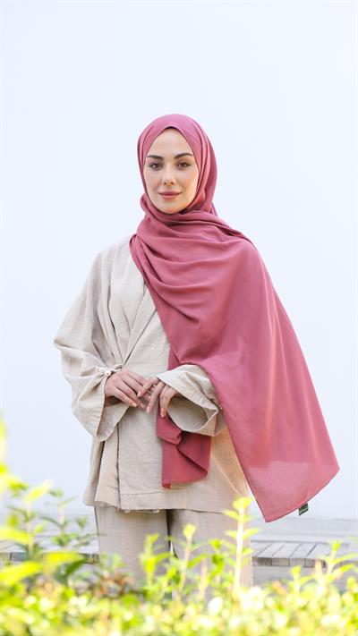 Locella Modal Şal Canlı Pembe-9
