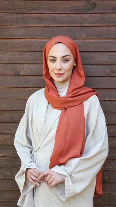 Locella Modal Şal Kiremit-10