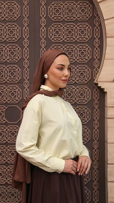 Locella Modal Şal Kahve-1