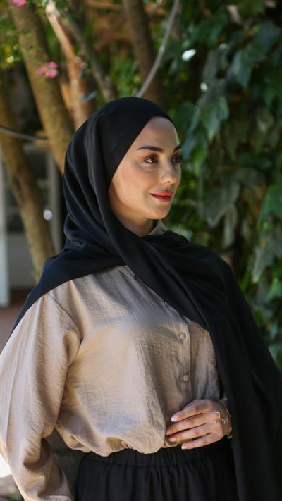 Locella Modal Şal Siyah-6