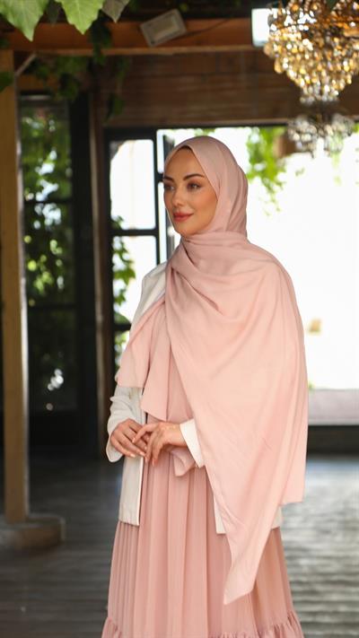 Locella Modal Şal Toz Pembe-5