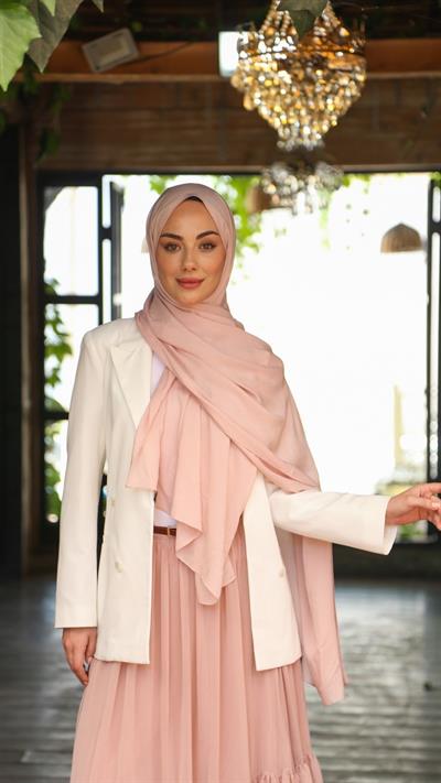 Locella Modal Şal Toz Pembe-5