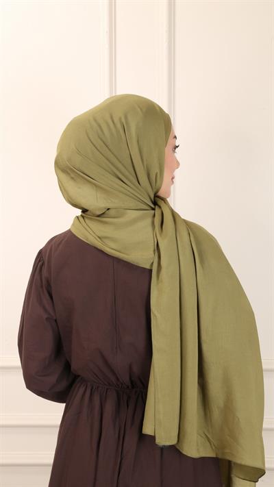Locella Modal Şal Zeytin Yeşil-13