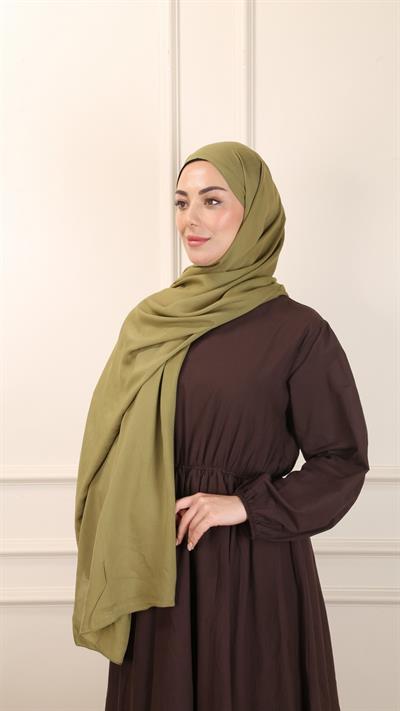 Locella Modal Şal Zeytin Yeşil-13