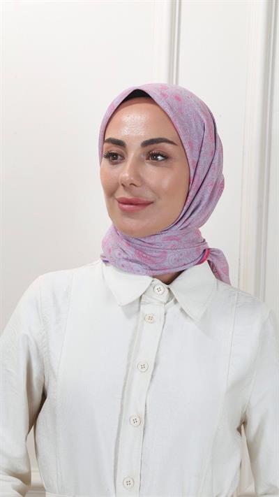 Locella Pamuk Vual Eşarp Metalik Gri-10