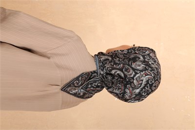Locella Pamuk Vual Eşarp-Siyah