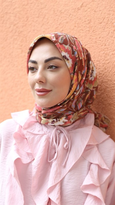 Locella Pamuk Vual Eşarp Taba