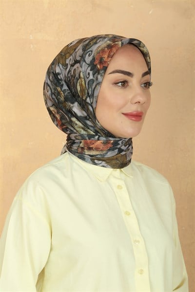 Locella Pamuk Vual Eşarp Gri