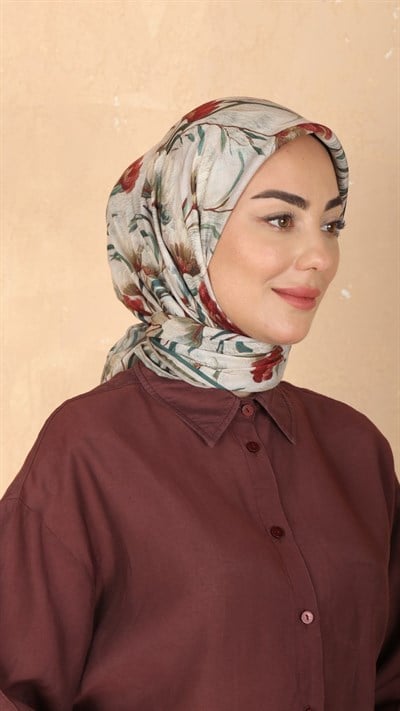 Locella Pamuk Vual Eşarp Canlı Yeşil