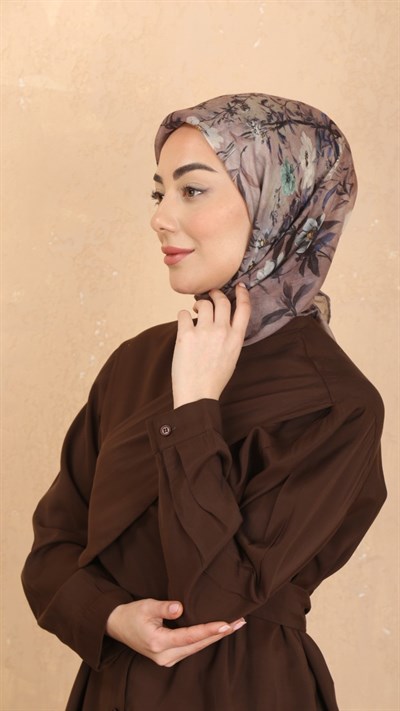 Locella Pamuk Vual Eşarp Vizon