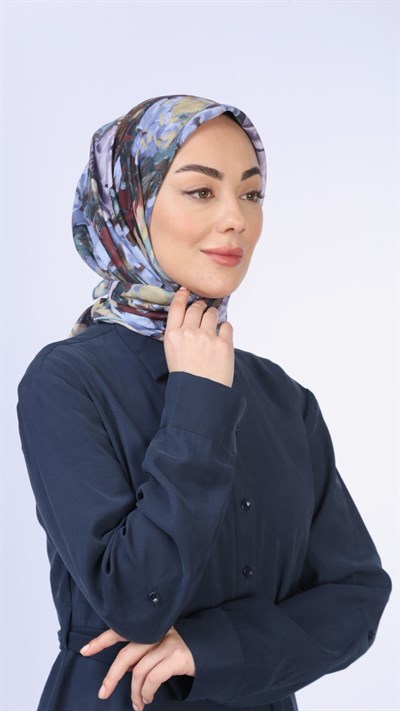 Locella Pamuk Vual Eşarp Lila