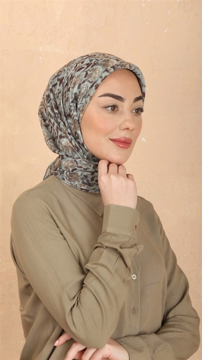 Locella Pamuk Vual Eşarp Açık Yeşil