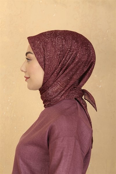 Locella Pamuk Vual Eşarp Mürdüm