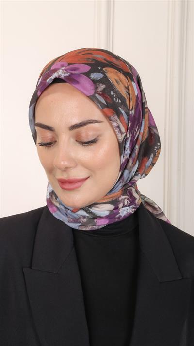 Locella Pamuk Vual Eşarp Haki Yeşili-2