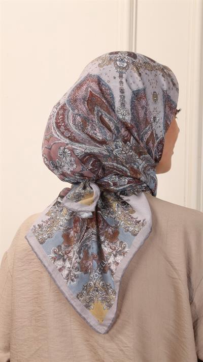 Locella Pamuk Vual Eşarp Vizon-6