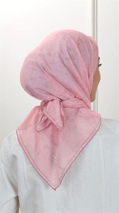 Locella Pamuk Vual Eşarp Pembe-15