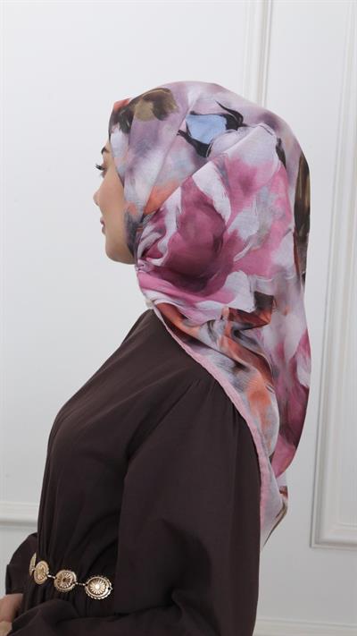 Locella Pamuk Vual Eşarp Pembe-7