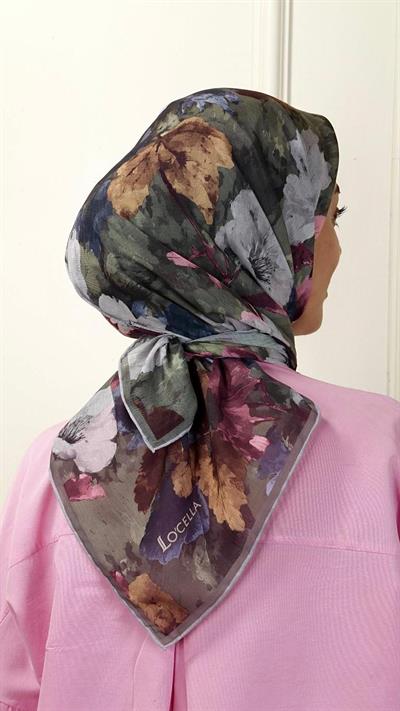 Locella Pamuk Vual Eşarp Yeşil-4