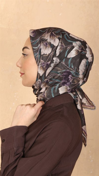 Locella Pamuk Vual Eşarp Acı Kahve