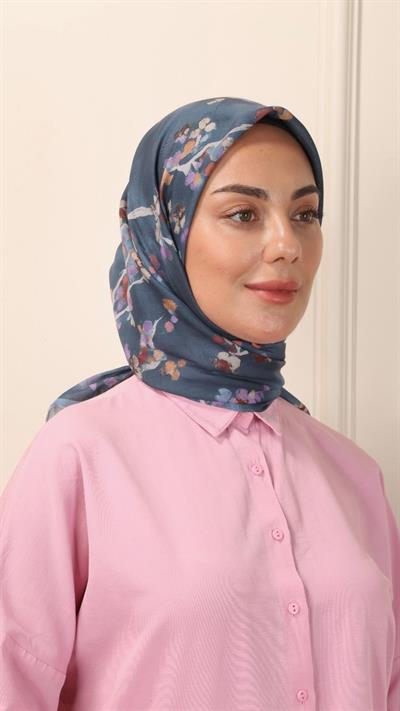 Locella Pamuk Vual Eşarp Turkuaz-4
