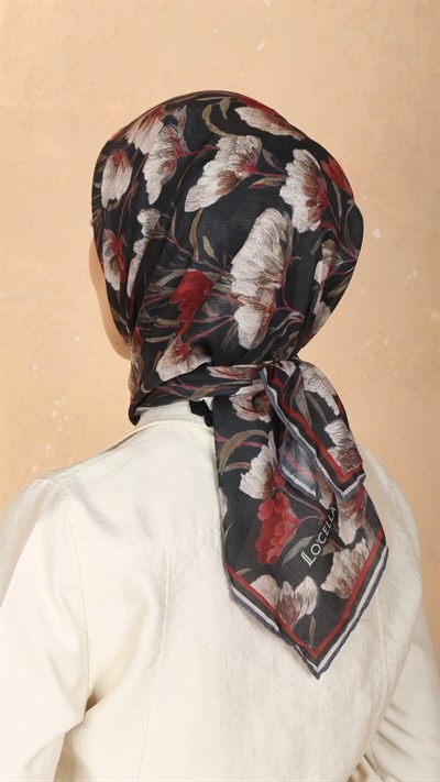 Locella Pamuk Vual Eşarp Siyah