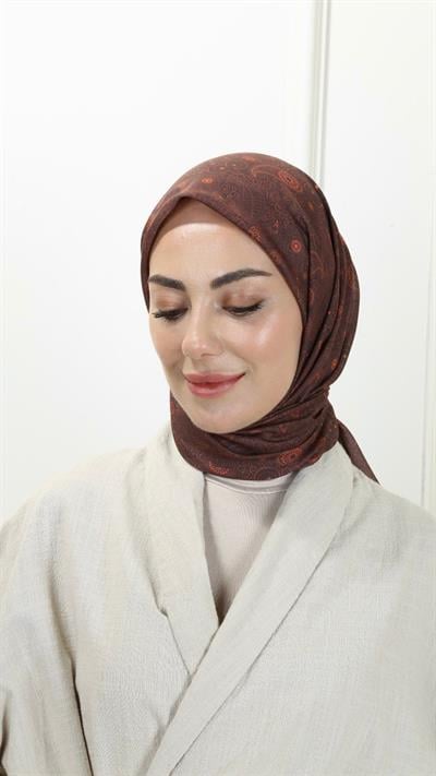 Locella Pamuk Vual Eşarp Kahve-25
