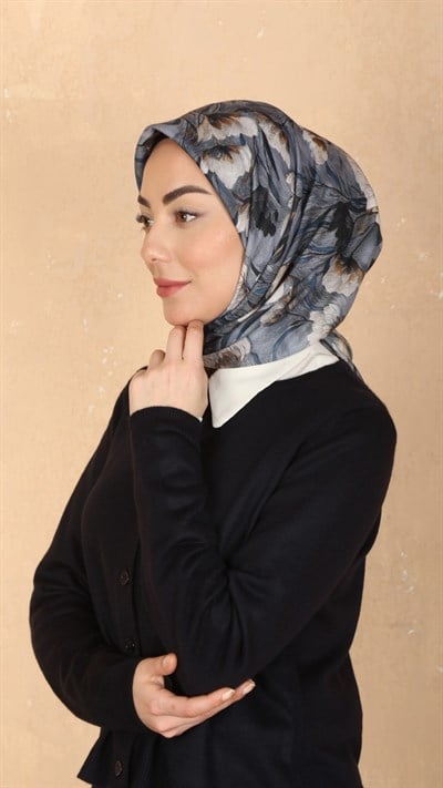 Locella Pamuk Vual Eşarp Gri