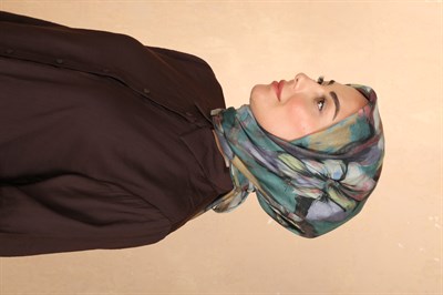 Locella Pamuk Vual Eşarp Çam Yeşili
